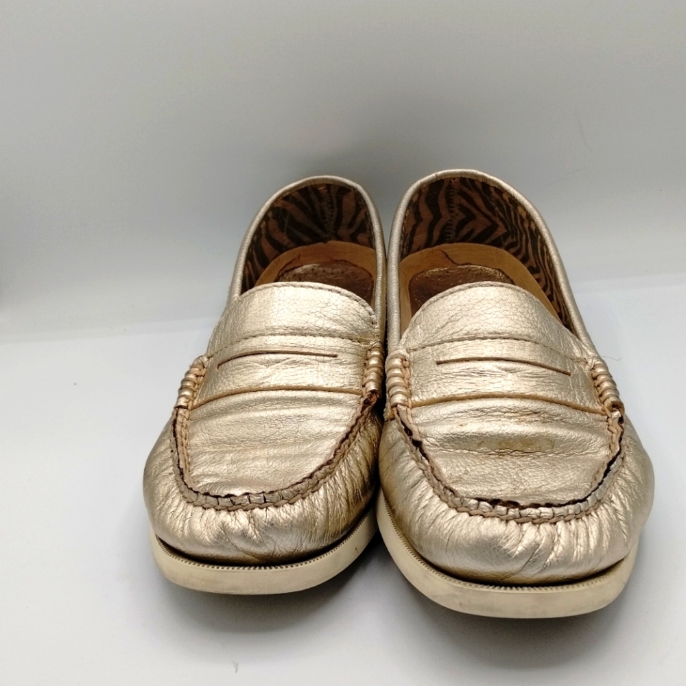 Sperry Top Sider platinum color penny loafers, size 10 M - Picture 9 of 9